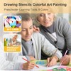 16 Pcs Geometric Shapes Stencils for Kids-Geometric Drawings Templates, Reusable