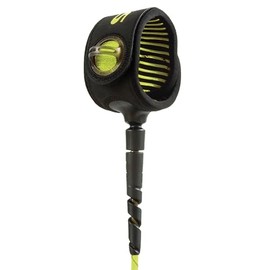 FCS Freedom Helix 6' Comp Surf Leash - Cyber Lime | Lightweight, Naturally Sourced Bio-Resin Surf Leash for 0-4ft Waves, Shock-Absorbing Inner Helix Cord, Sleek & Strong