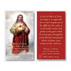THE SAINTS COLLECTION Sacred Heart of Jesus Laminated Prayer Cards