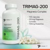 Primetech Nutrition Magnesio Trimag-200 Primetech 100 Caps De 0.680 G