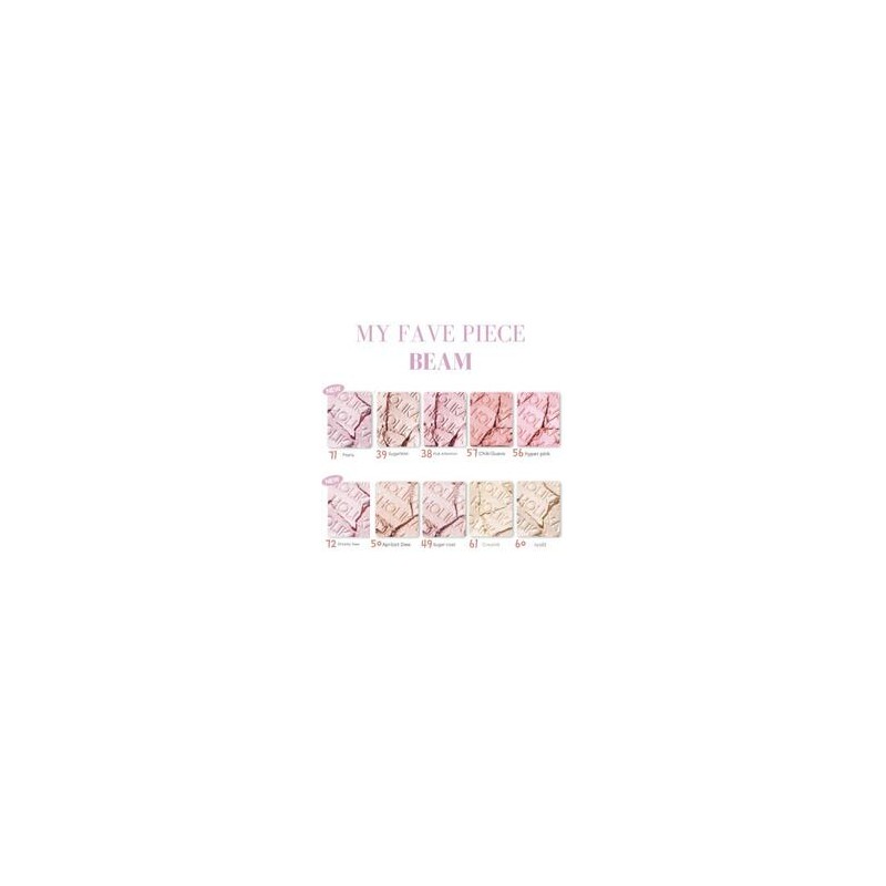 HOLIKA HOLIKA My Fave Piece Beam 1.7~1.8g, Color:72 Dreamy Dew