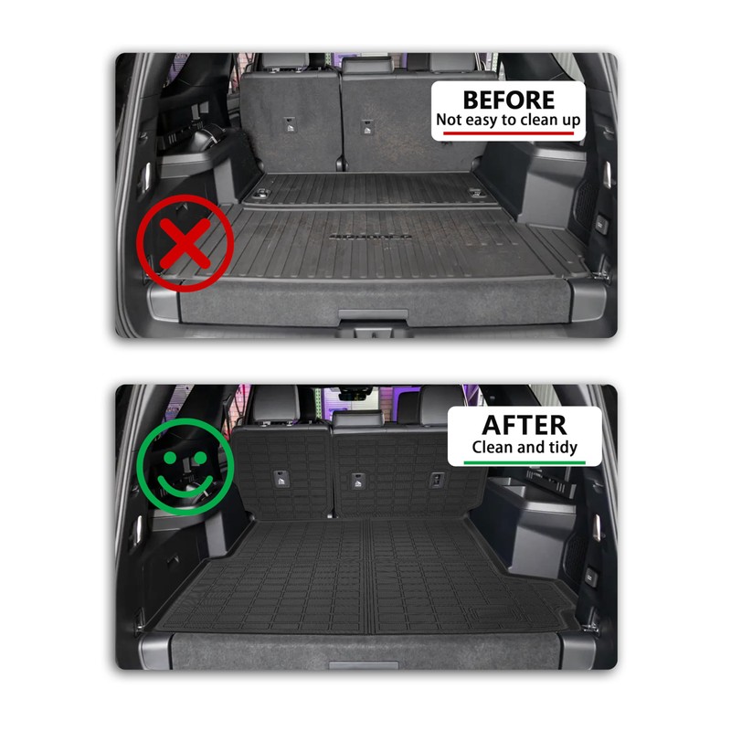 YEBOOCA Cargo Liner Compatible with 2025 Toyota 4Runner Hybrid Trunk