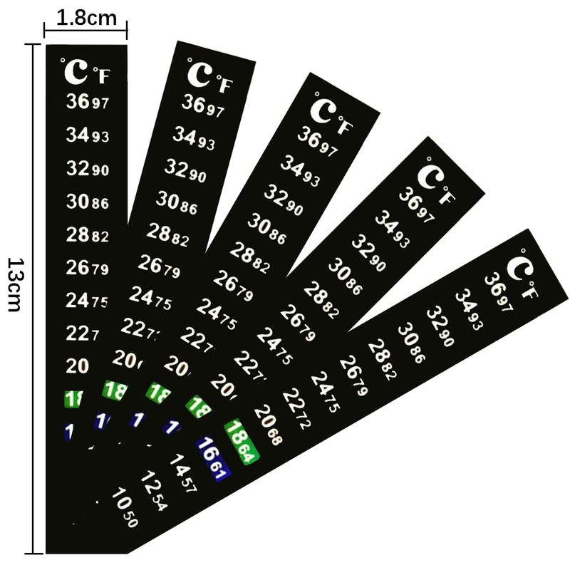 WanFengXue 5 Pcs Water Thermometer Aquarium Thermometer Sticker Water Thermometer