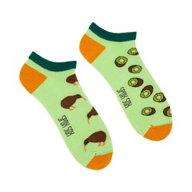 Spox Sox Casual Unisex Socks, Multicoloured, Colourful Socks for Individualists - kiwi, size: 40-43
