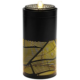 Autodaya 23.62" H Modern Metal Cutout Geometric Patterns Outdoor Water Fountain with UL/ETL - Listed Pump, Soothing LED Lights, Ideal for Garden, Patio, and Porch Décor