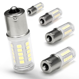 Ziomitus 1156 1141 1003 7506 BA15S LED RV Bulbs, 5W 500lm, 6000K, White, 0.651.95inch, Single Bayonet Contact Base