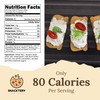 Snacktery Sesame Melba Toast Crackers - All Natural Thin and