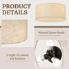 Vexagyle 13inch Semi Flush Mount Ceiling Light Fixture,3-Light Ceiling Mount