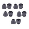 10pcs Double Flange Earbuds Replacement Tips Eargels Silicone Ear Tips
