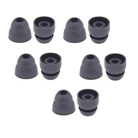 10pcs Double Flange Earbuds Replacement Tips Eargels Silicone Ear Tips Compatible with Beat by dr dre Powerbeats 2 Powerbeats 3 Wireless Stereo Earphones