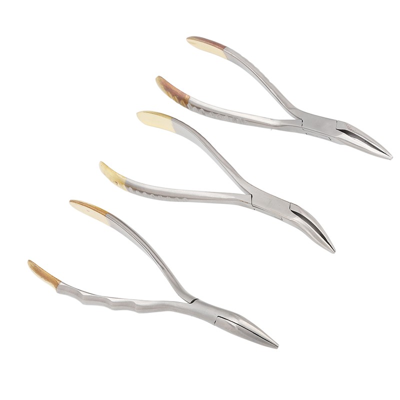 3pcs Dental Residual Teeth Fragments Extraction Pliers Stainless Steel Residual