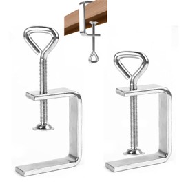 C-Clamp, 2-Piece C Clamp Set, 50 mm, C Clamps Made of Galvanised Adjustable Screw Clamps, Small C Clamps, Screw Clamp, for Clamps Woodworking Tool Car Repair