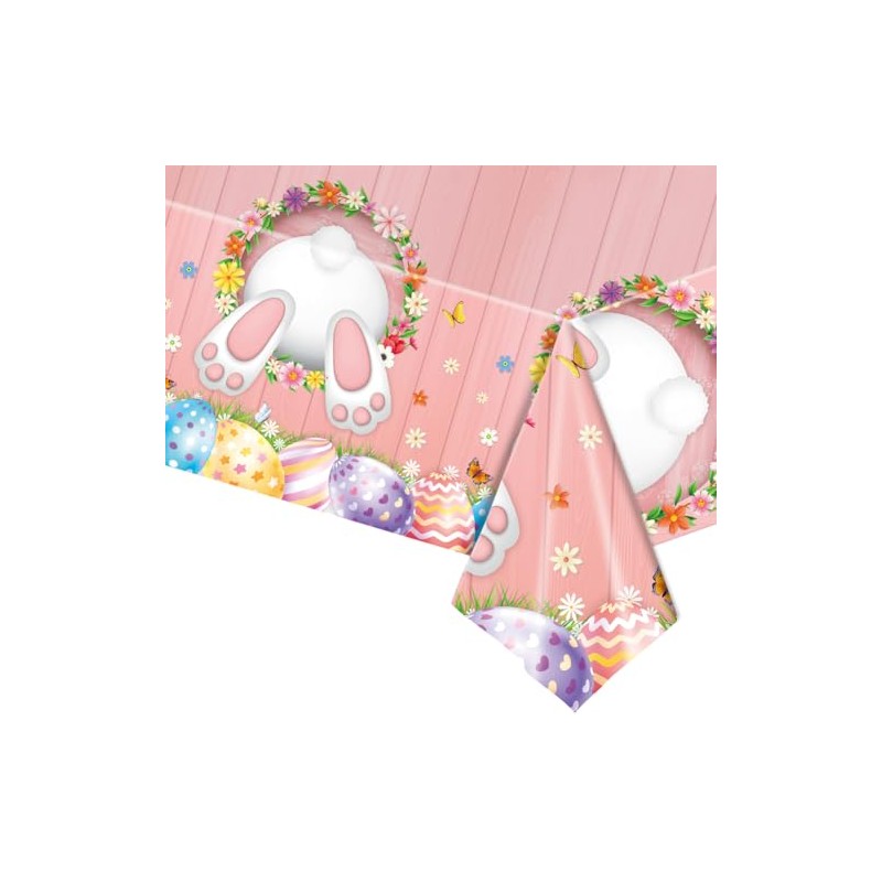 2 Pack Plastic Table Cloth Plastic Tablecloths Waterproof Plastic Table