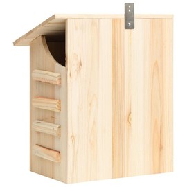vidaXL Bat House - Firwood Bat Shelter with Spacious Interior and Large Opening for Easy Access – Easy Assembly and Installation- Perfect for Garden, Patio, and Courtyard - Brown
