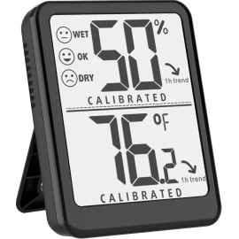 Ayawiss Digital Indoor Thermometer & Hygrometer, Humidity & Temperature Monitor for Home