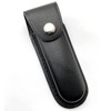 Jingelmall Pocket Knife Sheath Black Genuine Leather Belt Case Universal
