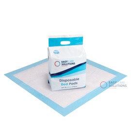 50 x Easy Care Solutions 60 x 60 cm | Disposable Incontinence Bed Pads, Underpads, Bed Mats, Mattress Protectors, Incontinence Pads, Waterproof Bed Sheets for Babies, Children & Adults | 2 Packs of 25