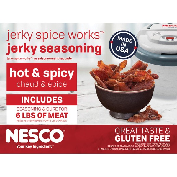 Nesco Bjh-3, Jerky Spice Works, Hot-N-Spicy Flavor, 3Count