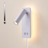 Dimmable Wall Lamps Wall Mounted Reading Lights for Book at