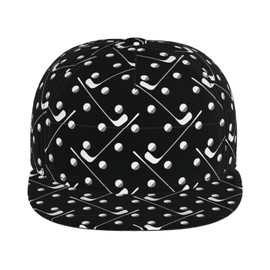 ENBBHZU Funny Sport Golf Baseball Cap Snapback Hat Adjustable Flat-Brimmed Hat Hip Hop Hat for Men Women