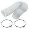 SPARES2GO Vent Hose & Screw Clips Kit for AEG Baumatic
