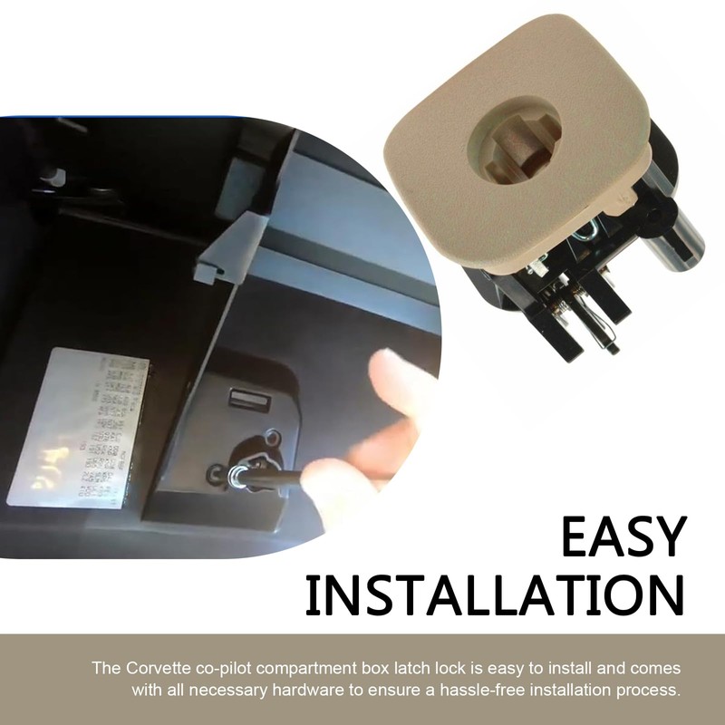 Shakas Glove Box Latch, Handbox Compartment Locking Handle Repair Accessories,