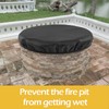 Round Fire Pit Cover for In-Ground Fire Pits 52-57 Inch