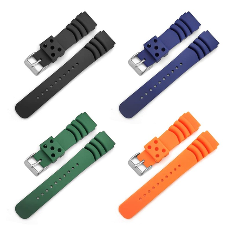 Seiko DAL0BP SKA293J2 SKA291J1 Replacement Watch Band Black / Green