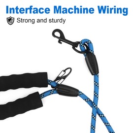 Training Lead For Dogs - 10M 20M 30M Long Line Dog Lead Nylon Long Dog Lead Reflective Dog Training Lead with Comfortable Handle Recall Training Dog Lead for Hiking Camping Walking (Blue, 10M/33FT)