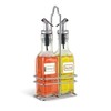 Cuisinox Oil and Vinegar Cruet Set with Caddy, Stainless Steel