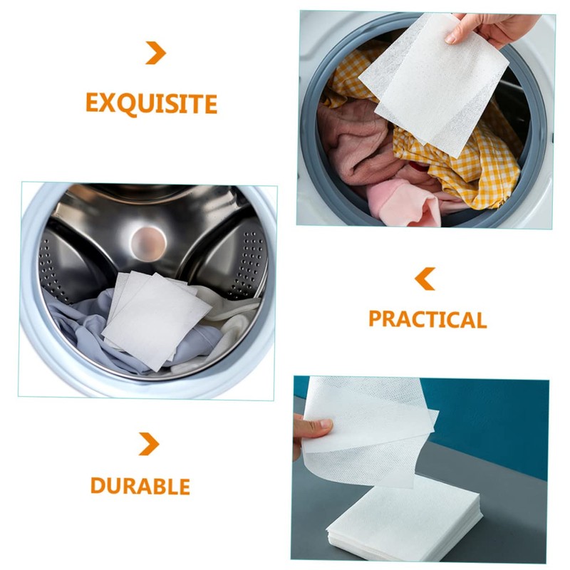 Beavorty 3pcs 3 Laundry Dyeing Absorption Paper Catcher Staining Laundry