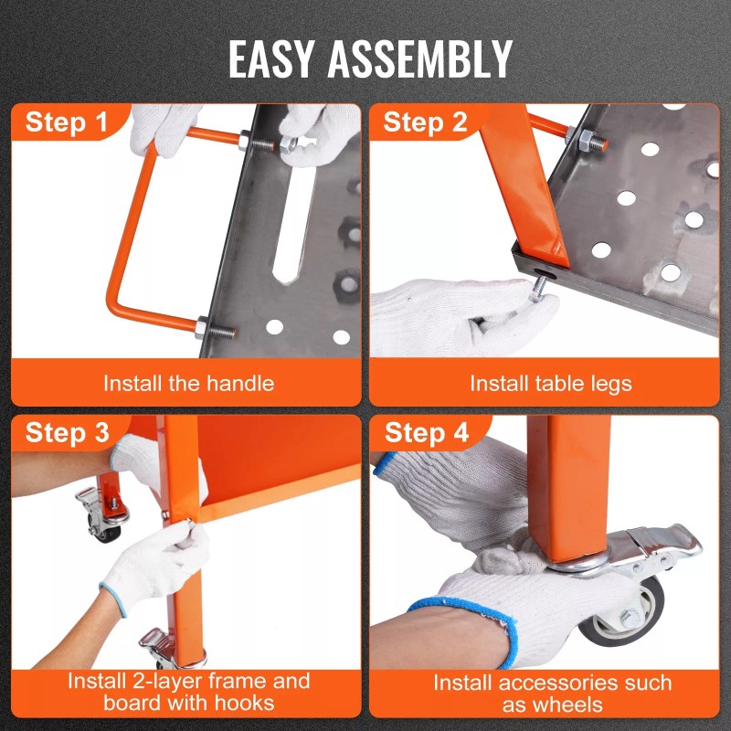 Unbranded VEVOR 36"x18" Welding Table 1200lbs Load Capacity Steel Welding