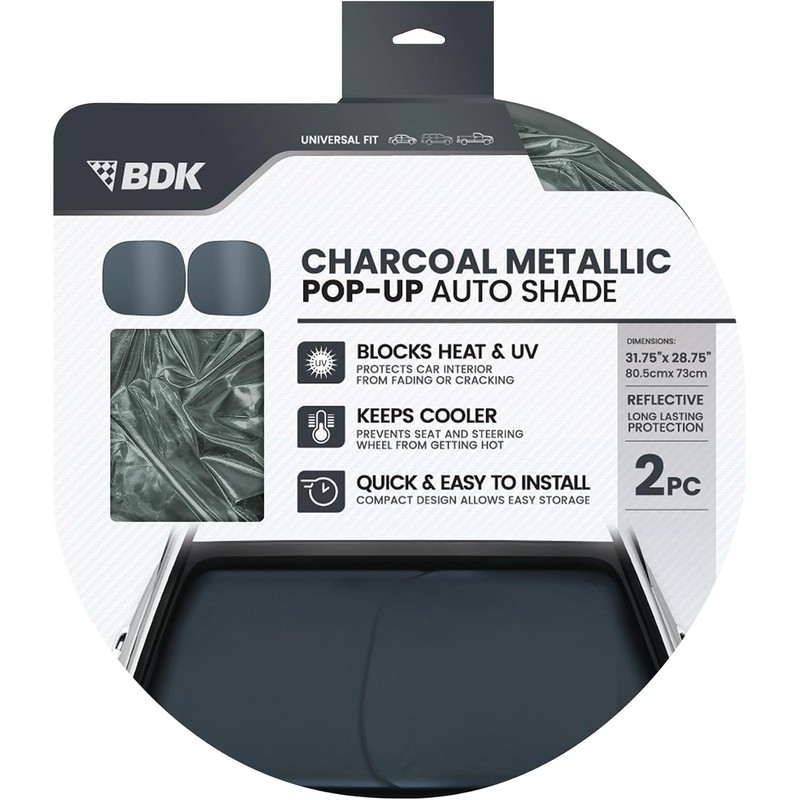 BDK - Parasol para Parabrisas de Coche, 2 Unidades, Color
