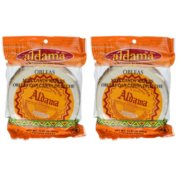 Aldama Oblea Grande Milk Candy Dulce De Leche Mexican Candy 10 Big Pieces Sealed