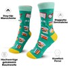 EKKONG Gifts for Bookworms - Funny Socks, Gifts for Book
