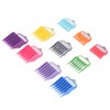 10 Sizes Hair Clipper Combs Guides Professional Colorful Number Coded