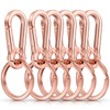 LEBATSION 6pcs Metal Keyring Key Chain Key Ring KeyChains Clip