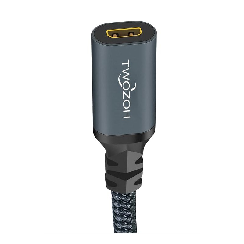 Twozoh Micro HDMI Macho to Hembra Cable Adapter, Micro HDMI