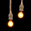 Rope Chandelier Pendant Light Ceiling Lamp E27 Base Lamp Cord