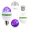 LED Ball Bulb Lamp, 3W E27 LED RGB Crystal Rotating