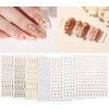 Chisafly Alphabet Small Initial Gold Nail Stickers Block Script Silver