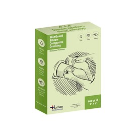 Celluheal SkinGuard™ Silicon Composite Dressing Adhesive Waterproof Protection- Gentle Protection for Healing Wounds. Value Box of 10 (4x6)