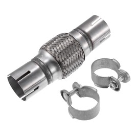 X AUTOHAUX Car Exhaust Flex Pipe with Welding Extension Pipe Set 2 x 3.94 x 8.6 Inches