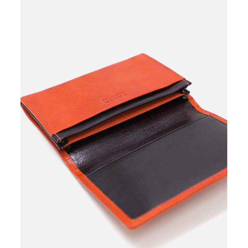Takeokikuchi Aldo 177622 Business Card Holder, orange