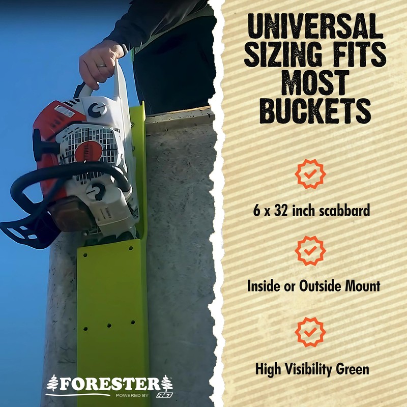 FORESTER Bucket Scabbard - Chainsaw Holder Logging Tools Bucket Truck