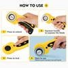 Magicfly Rotary Cutter Set, 45mm and 28mm Fabric Cutters Kit