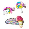Mora Azul 3 Broches Arcoiris Clip Para Cabello Pinza  Para Pelo Niña