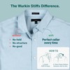 Würkin Stiffs Stiff-N-Stay Magnetic Collar Stays for Men - 2.5"