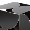 Homeroots 8" Contemporary Black Metal Geo Cube Sculpture