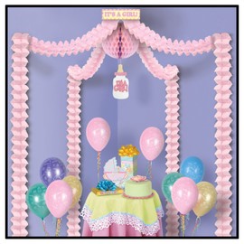 It's A Girl Party Canopy Party Accessory (1 count) (1/Pkg)